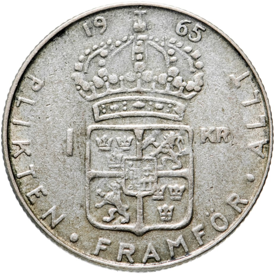 купить Швеция 1 крона (krona) 1965