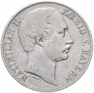 купить Бавария 1 талер (thaler) 1862 Максимилиан II