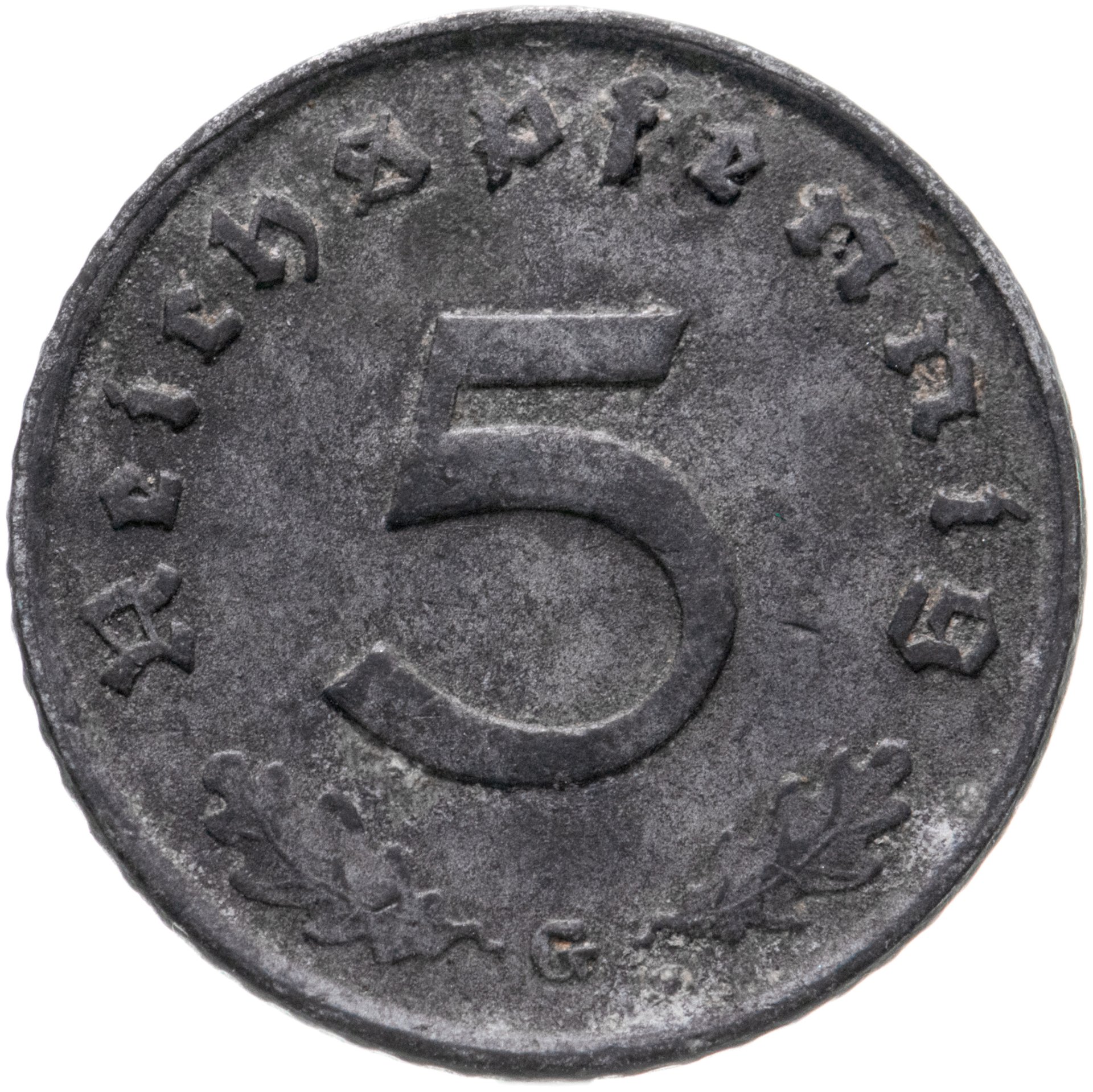 Германия, Третий рейх 5 рейхспфеннигов (reichspfennig) 1942, знак ...