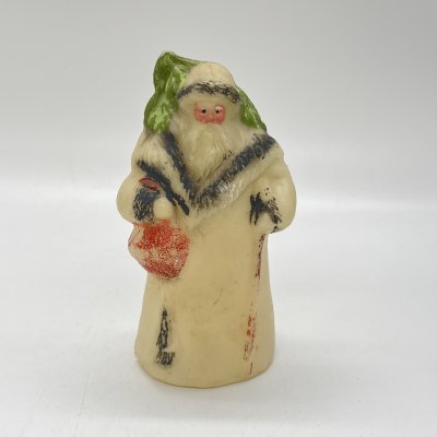 купить Игрушка новогодняя (под елку) "Дед мороз с подарками", пластик, роспись, СССР, 1960-1980 гг.