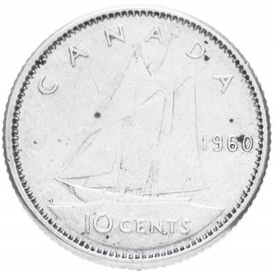 купить Канада 10 центов 1960