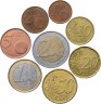 Купить Бельгия набор монет евро 1999-2004 (8 монет) от 1 цента до 2 евро