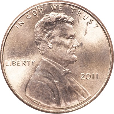 купить США 1 цент 2011 P [KM#468] "Lincoln Cent. Реверс щита"