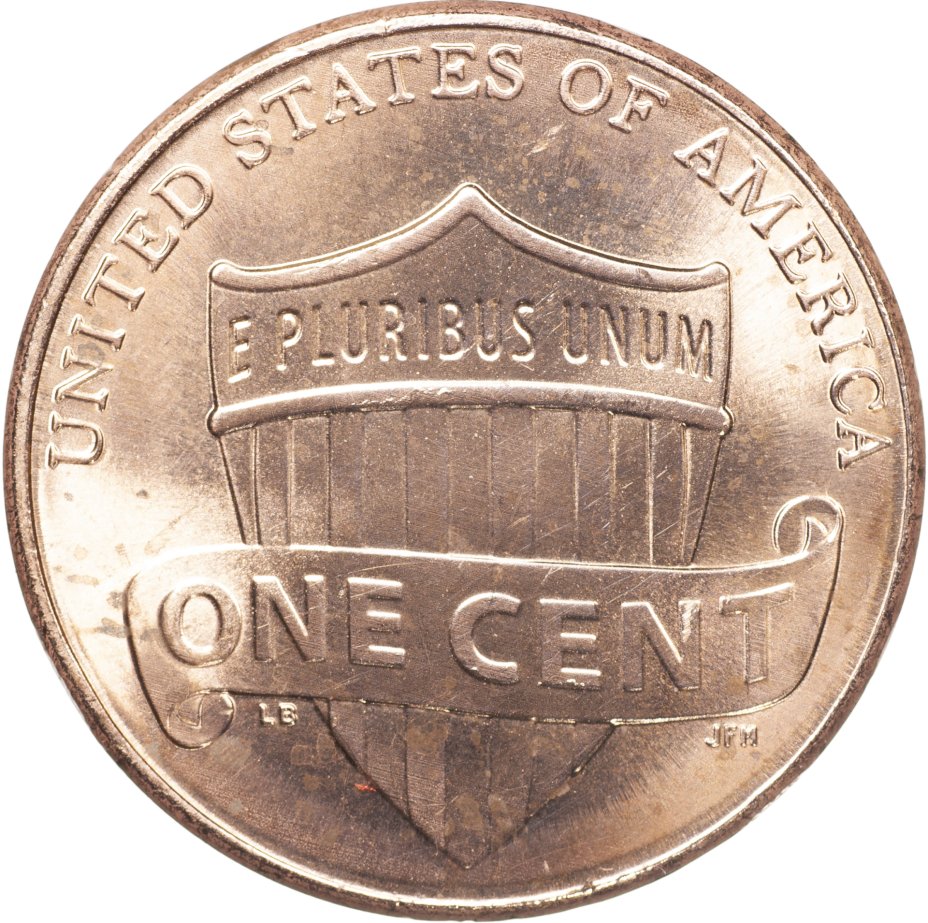 купить США 1 цент 2011 P [KM#468] "Lincoln Cent. Реверс щита"