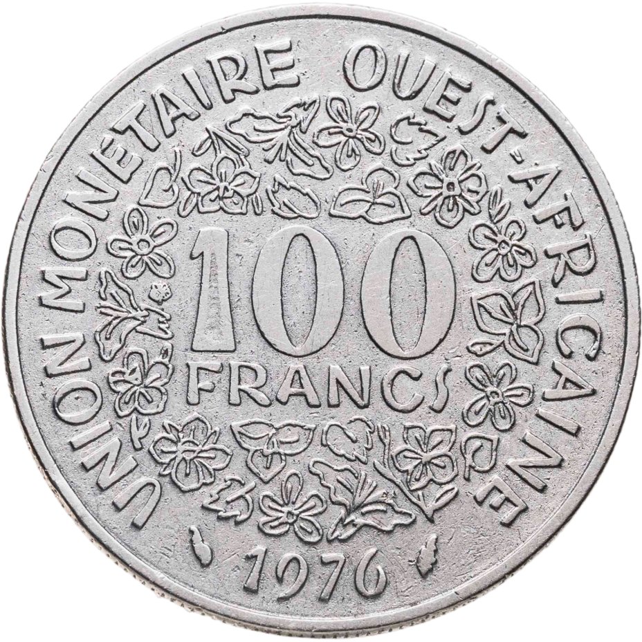 Купить Западная Африка (BCEAO) 100 франков (francs) 1976