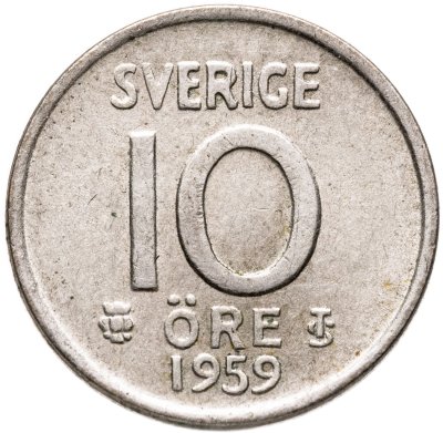 купить Швеция 10 эре (ore) 1959