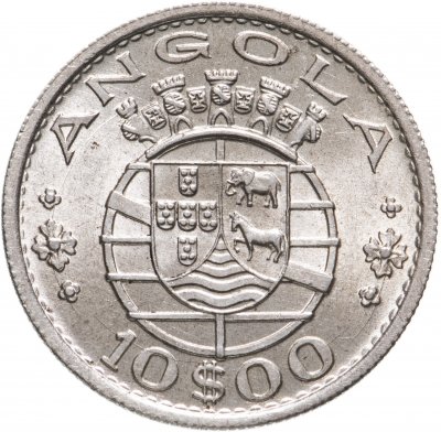 купить Португальская Ангола 10 эскудо (escudos) 1952