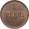 Купить 1 пенни (penni) 1914 Российская Финляндия