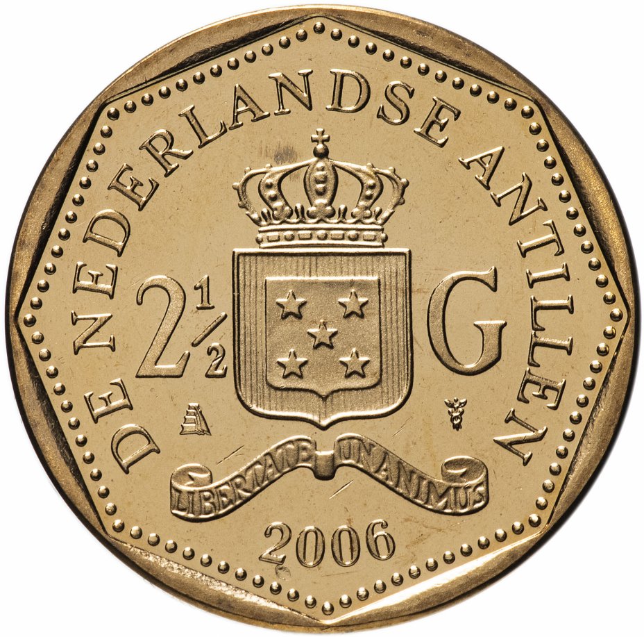 купить Нидерландские Антильские острова 2 1/2 гульдена (gulden) 2006