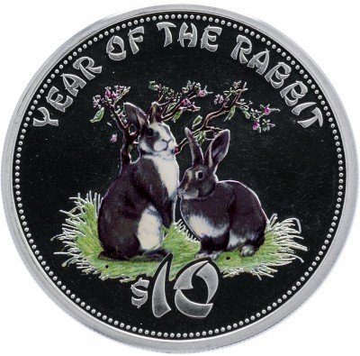 купить Острова Кука 10 долларов 2011 "Год кролика"