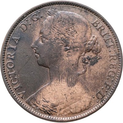 купить Великобритания 1 пенни (penny) 1885