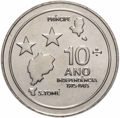 купить Сан-Томе и Принсипи 100 добра 1985 10 лет независимости