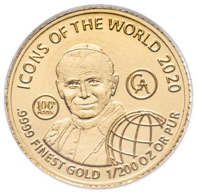 купить Руанда 10 франков 2020 100-летие со дня рождения Иоанна Павла 2