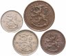 Купить Финляндия набор монет 5,10,25,50 пенни 1921
