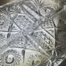 Купить Менажница с резным геометрическим декором, хрусталь, алмазная грань, СССР, 1970-1990 гг.