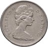 Купить Канада 25 центов (cents) 1974 Молодая королева