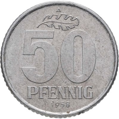 купить Германия (ГДР) 50 пфеннигов (pfennig) 1958