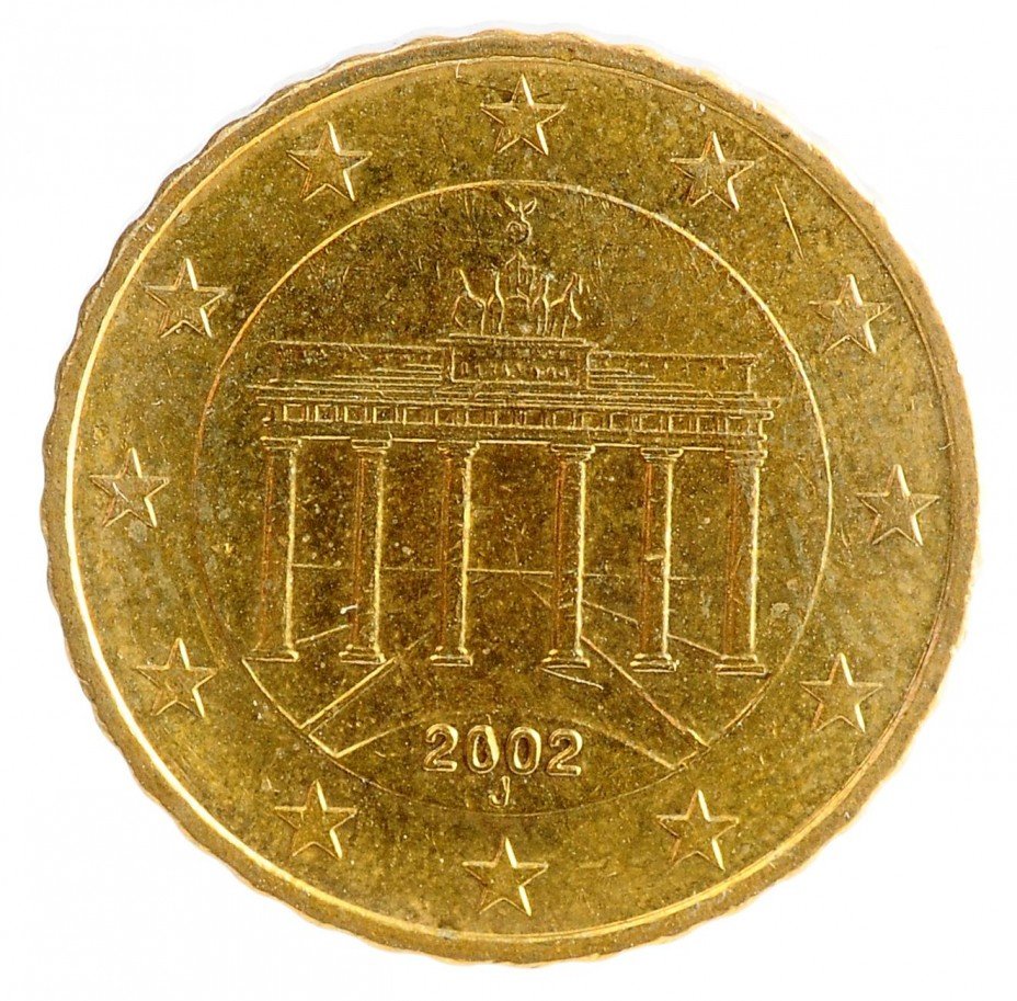 купить Германия 10 евро центов  2002 J