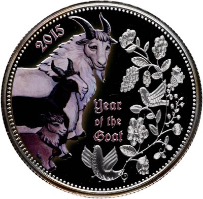 купить Республика Конго 1000 франков (francs) 2015 Китайский гороскоп - год козы