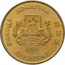 Купить Сингапур 5 долларов (dollars) 1990  "25 лет Независимости"