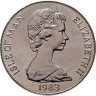 Купить Остров Мэн 1 крона (crown) 1983 "200 лет полёту человека - Реактивный самолет"
