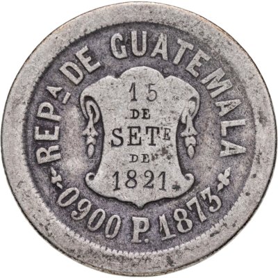 купить Гватемала 2 реала (reales) 1873