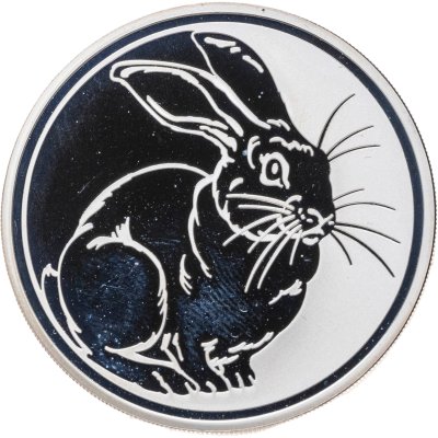 купить 3 рубля 2011 ММД "Лунный календарь - Год кролика"