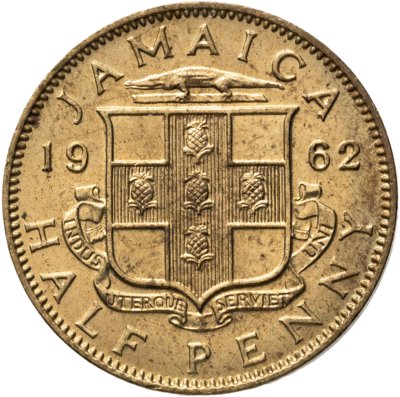 купить Ямайка 1/2 пенни (half penny) 1962