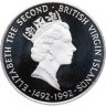 Купить Британские Виргинские острова 25 долларов (dollar) 1992 "500 лет Открытию Нового Света. "Высадка Колумба на берег"