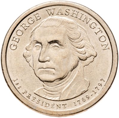 купить США 1 доллар (dollar) 2007 "Джордж Вашингтон (1-й президент США)"