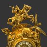 Купить Часы каминные "Всадник", фирма "Virtus", бронза, стекло, Испания, 2000-2020 гг.