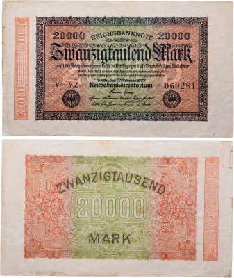 купить Германия 20000 марок 1923