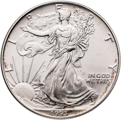 купить США 1 доллар (dollar) 1993 Американский серебряный орёл Без отметки монетного двора
