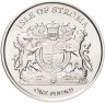 Купить Остров Строма монетовидный жетон 1 фунт 2019 "Американская короткошерстная кошка"