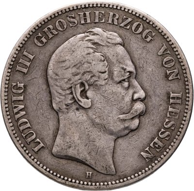 купить Германия, Гессен 5 марок (mark) 1876