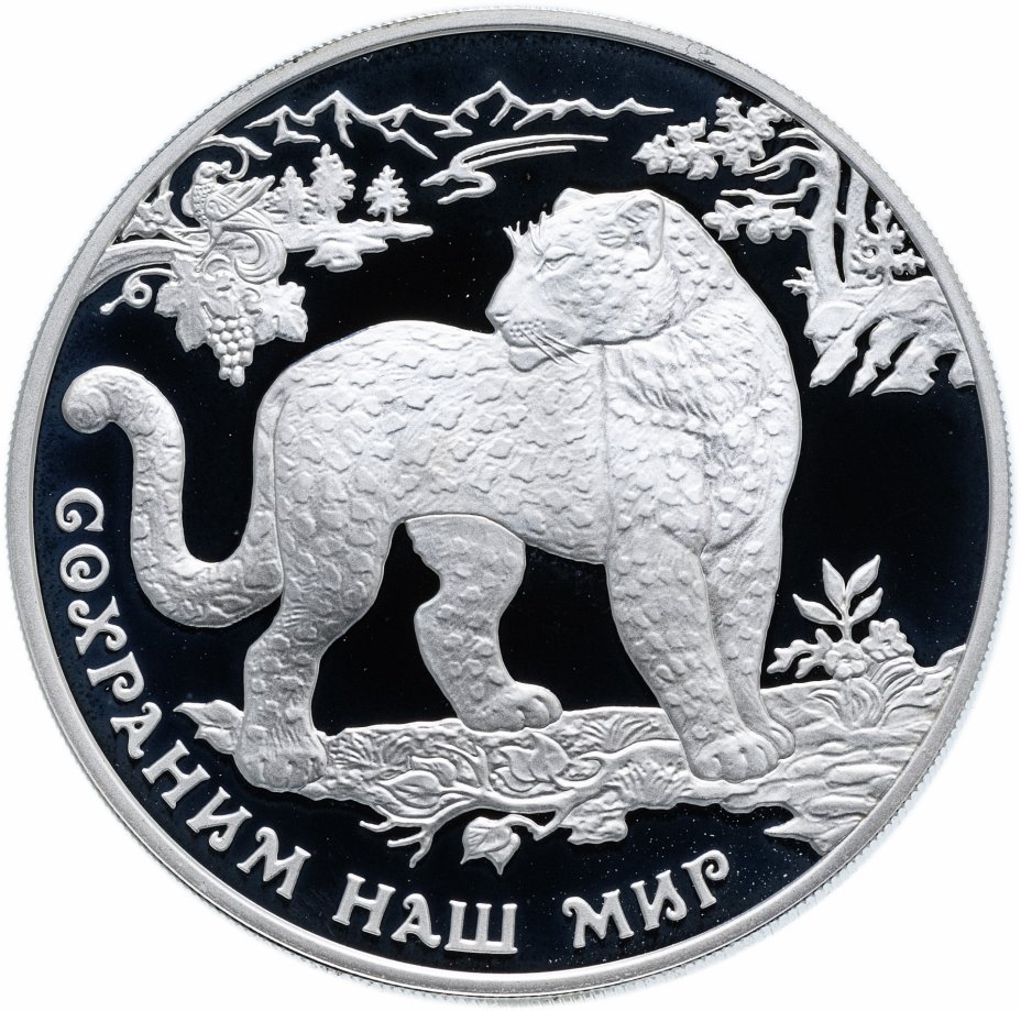 купить 3 рубля 2011 ММД  "Сохраним наш мир - Переднеазиатский леопард"