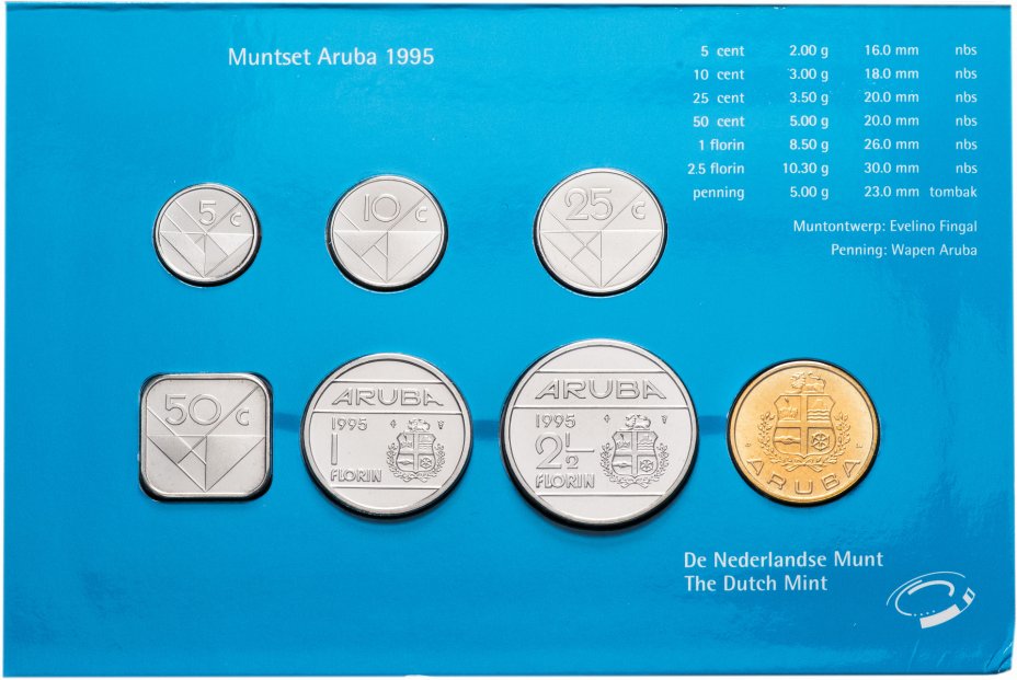 купить Аруба годовой набор (6 монет, жетон) 1995
