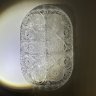 Купить Большая менажница с рельефным декором, хрусталь, алмазная грань, СССР, 1970-1990 гг.