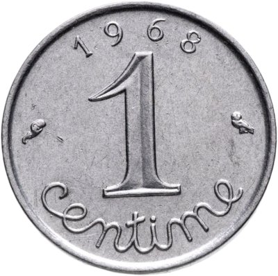 купить Франция 1 сантим 1968
