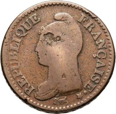 купить Франция 1 десим 1799-1800 AA, 8 год республиканского календаря