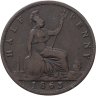 Купить Великобритания 1/2 пенни (penny) 1863