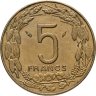 Купить Центральная Африка (BEAC) 5 франков (francs) 1981