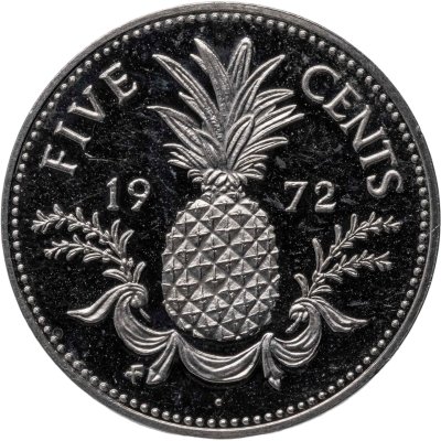 купить Багамы 5 центов (cents) 1972