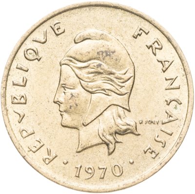 купить Новые Гебриды 1 франк (franc) 1970