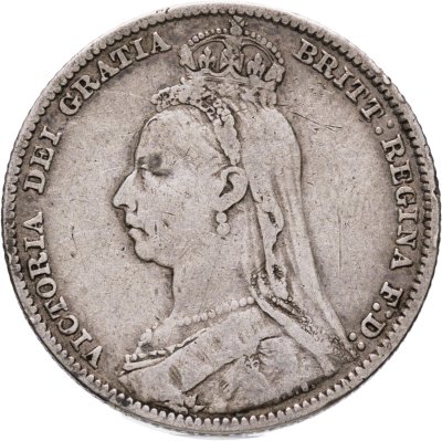 купить Великобритания 1 шиллинг (shilling) 1890