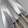 Купить Набор из 6 ножей с растительным декором, мНЦ (медь-никель-цинк), нержавеющая стал, СССР, 1970-1980 гг.