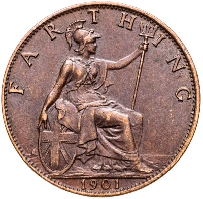 купить Великобритания 1 фартинг (farthing) 1901