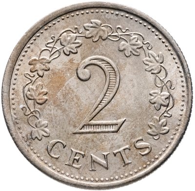 купить Мальта 2 цента (cents) 1976