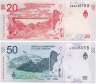 Купить Аргентина набор 20 и 50 песо 2017-2018