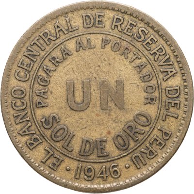 купить Перу 1 соль (sol) 1946